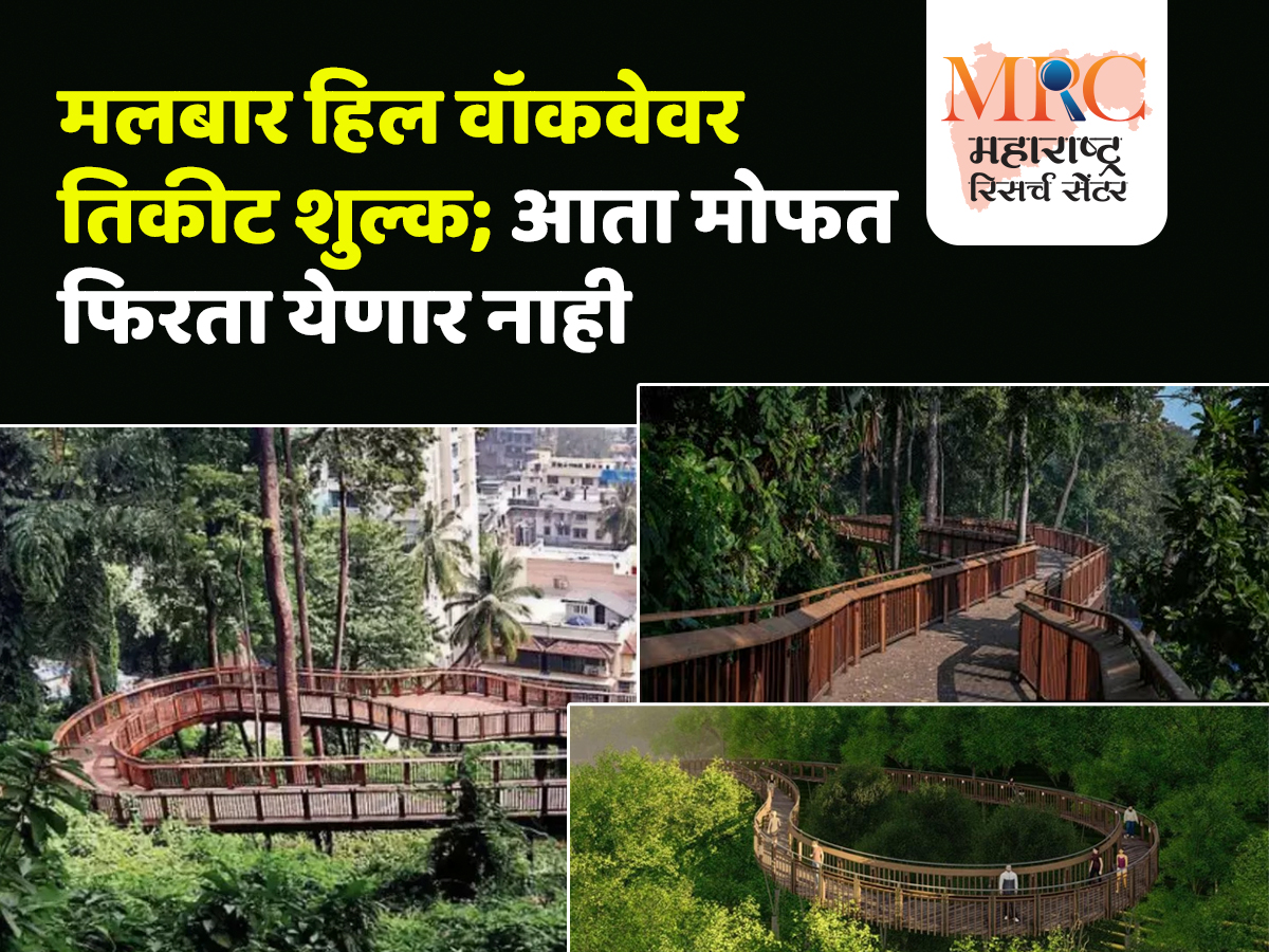 मलबार हिल वॉकवेवर तिकीट शुल्क; आता मोफत फिरता येणार नाही