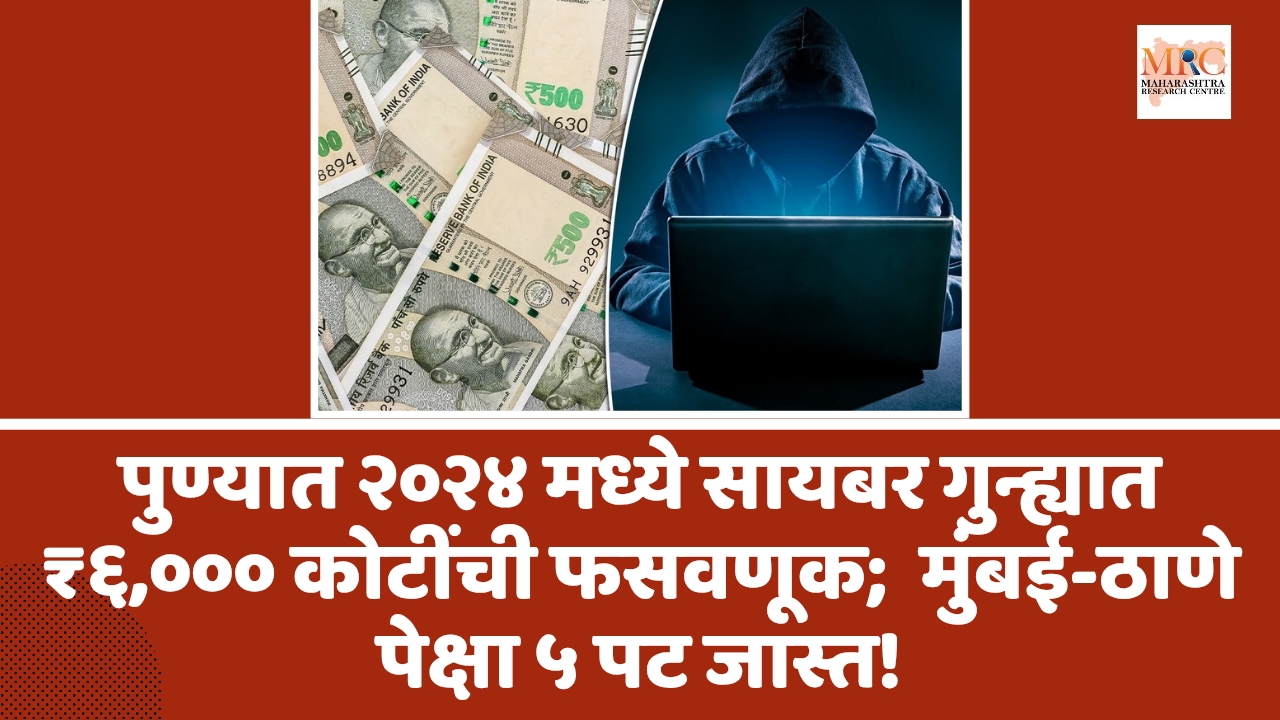 पुण्यात २०२४ मध्ये सायबर गुन्ह्यात ₹६,००० कोटींची फसवणूक; मुंबई-ठाणे पेक्षा ५ पट जास्त!