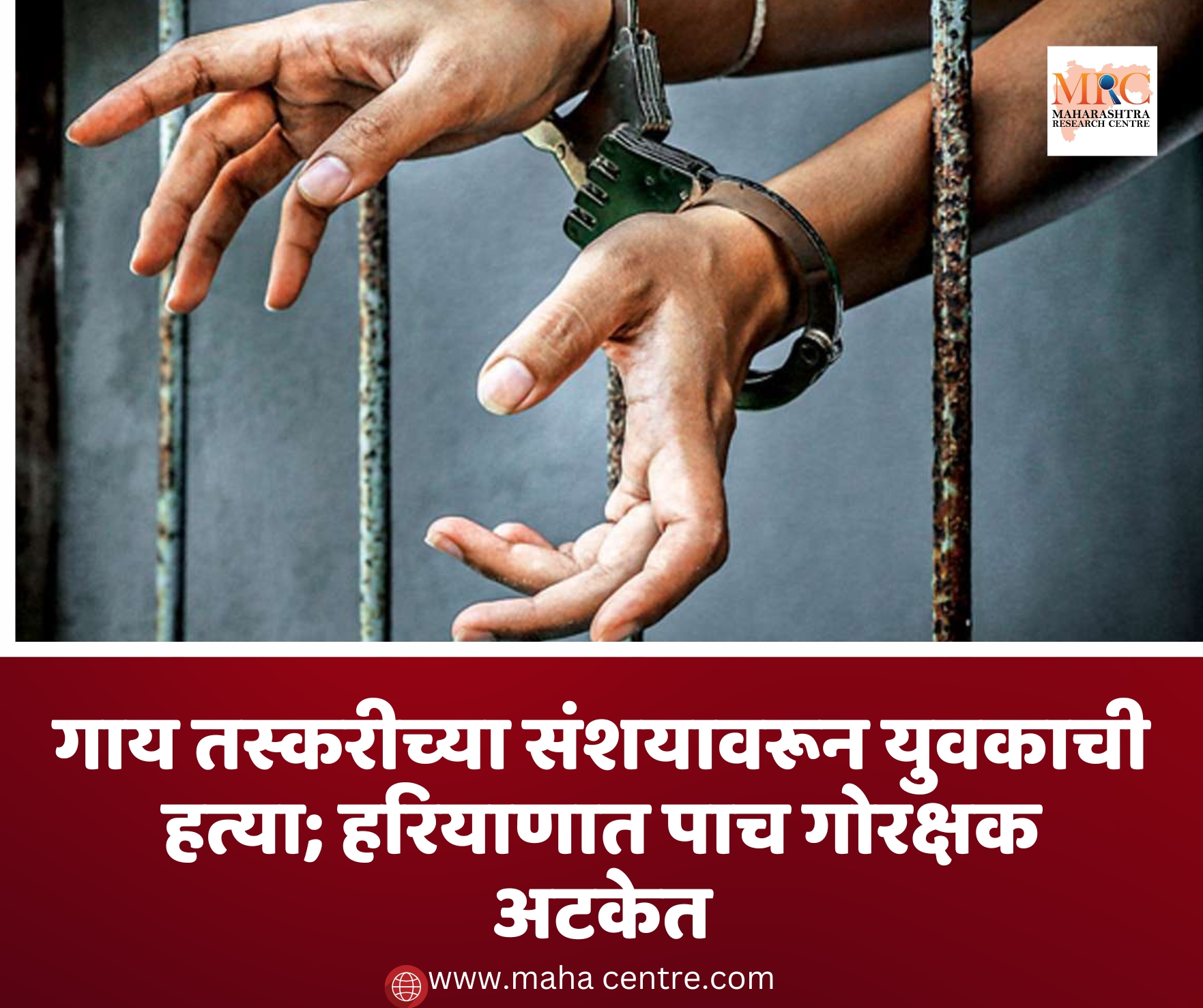 गाय तस्करीच्या संशयावरून युवकाची हत्या; हरियाणात पाच गोरक्षक अटकेत