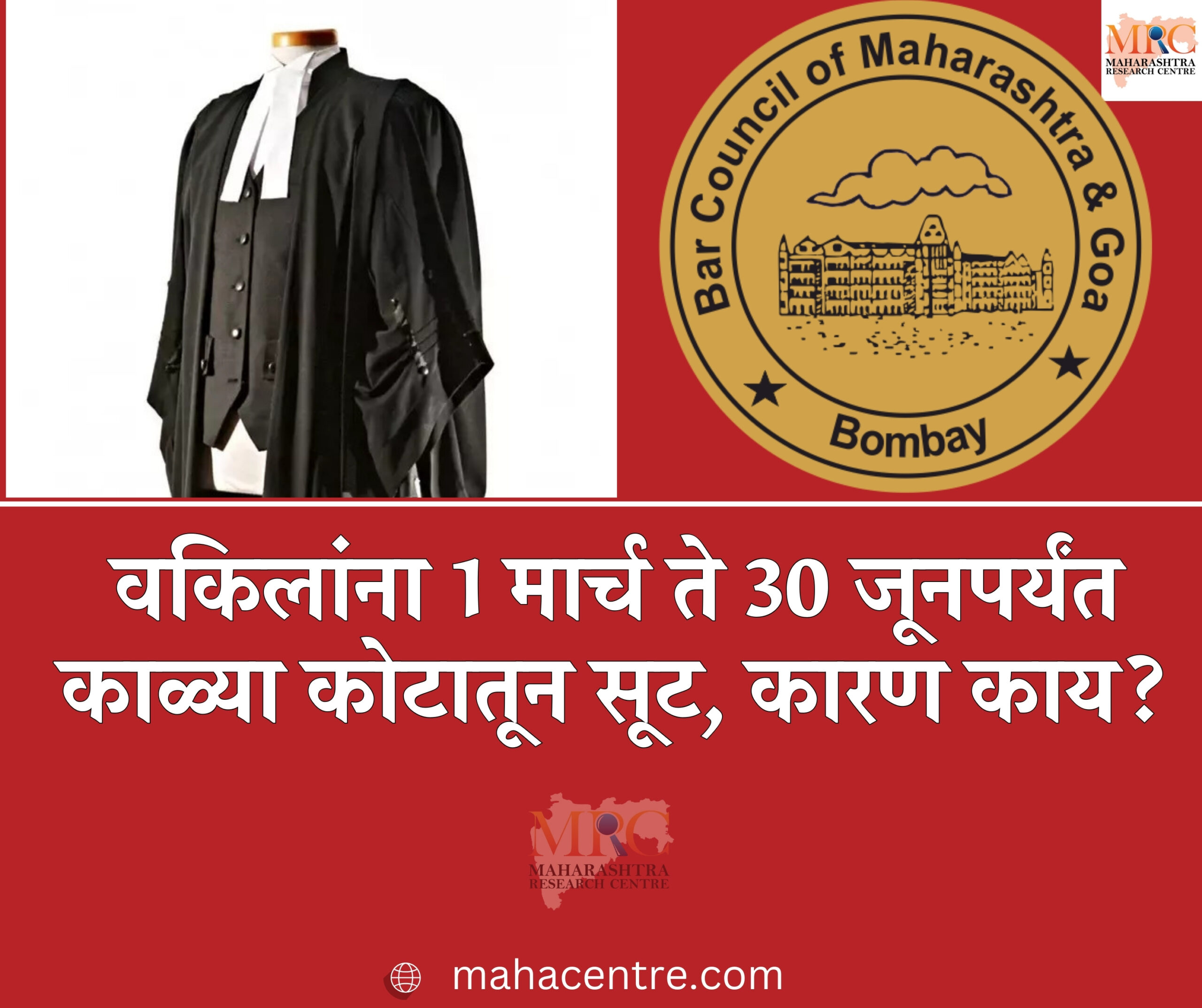 वकिलांना १ मार्च ते ३० जून दरम्यान काळ्या कोटातून सूट, कारण काय?