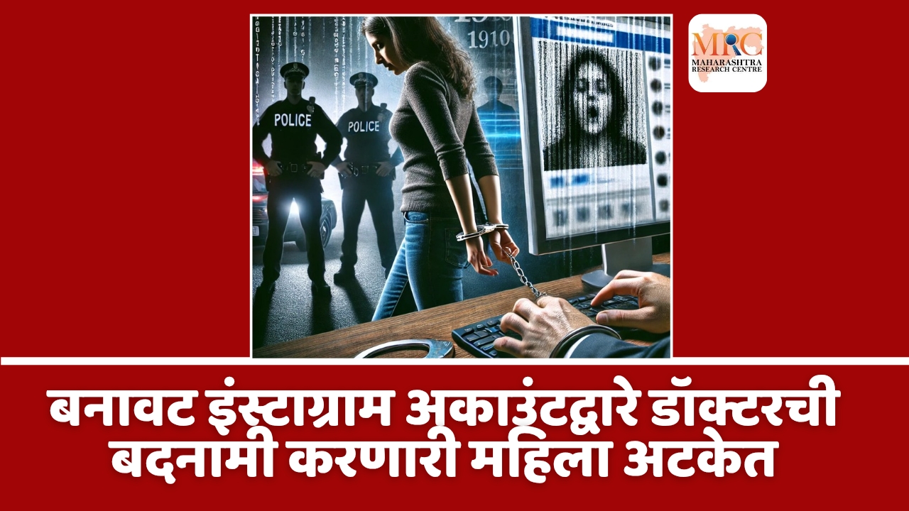 बनावट इंस्टाग्राम अकाउंटद्वारे डॉक्टरची बदनामी करणारी महिला अटकेत
