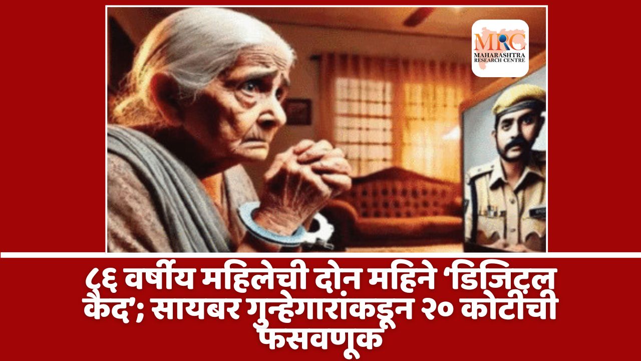 ८६ वर्षीय महिलेची दोन महिने ‘डिजिटल कैद’; सायबर गुन्हेगारांकडून २० कोटींची फसवणूक