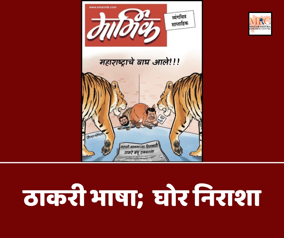 ठाकरी भाषा; घोर निराशा