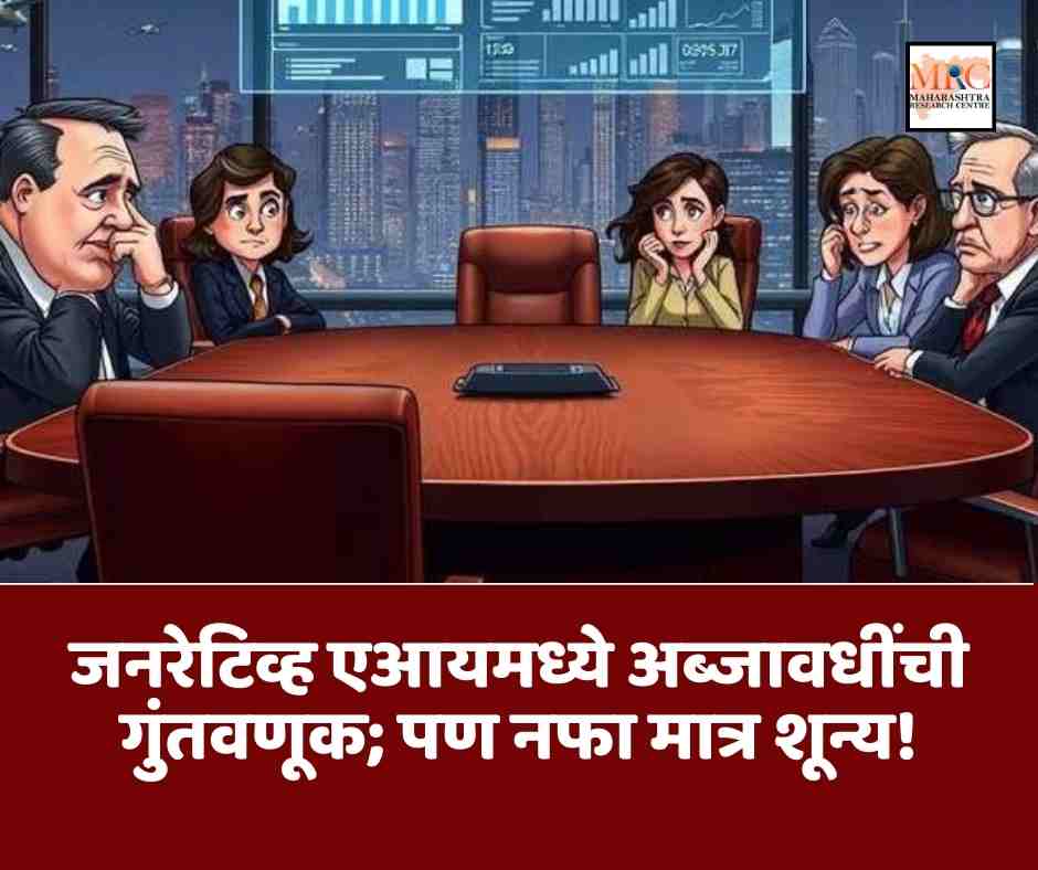 जनरेटिव्ह एआयमध्ये अब्जावधींची गुंतवणूक; पण नफा मात्र शून्य!