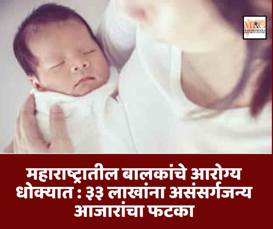महाराष्ट्रातील बालकांचे आरोग्य धोक्यात : ३३ लाखांना असंसर्गजन्य आजारांचा फटका