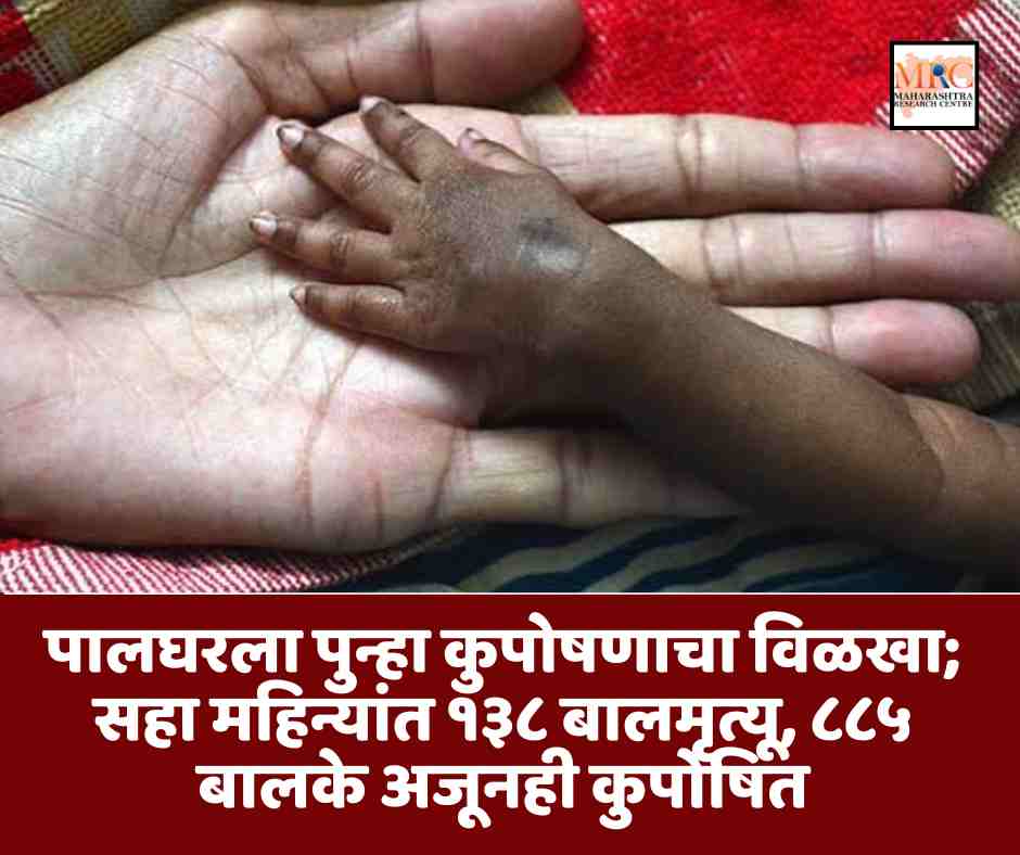 पालघरला पुन्हा कुपोषणाचा विळखा; सहा महिन्यांत १३८ बालमृत्यू, ८८५ बालके अजूनही कुपोषित